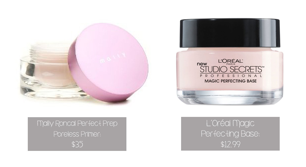 Mally Roncal primer: $?; L'Oreal primer: $