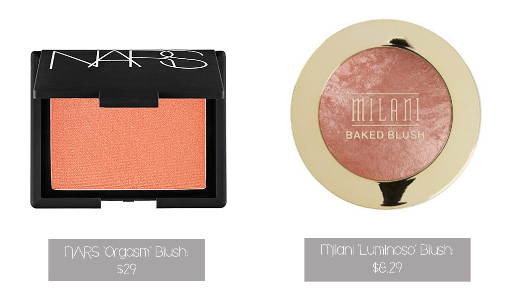 NARS 'Orgasm': $29; Milani 'Luminoso': $8.29