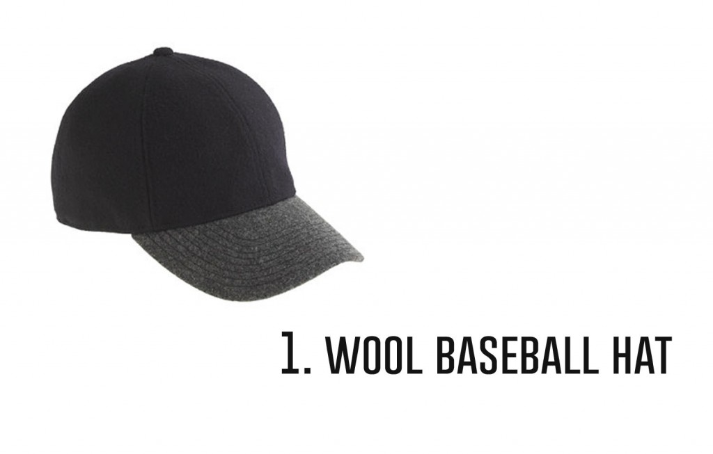 1.wool baseball hat