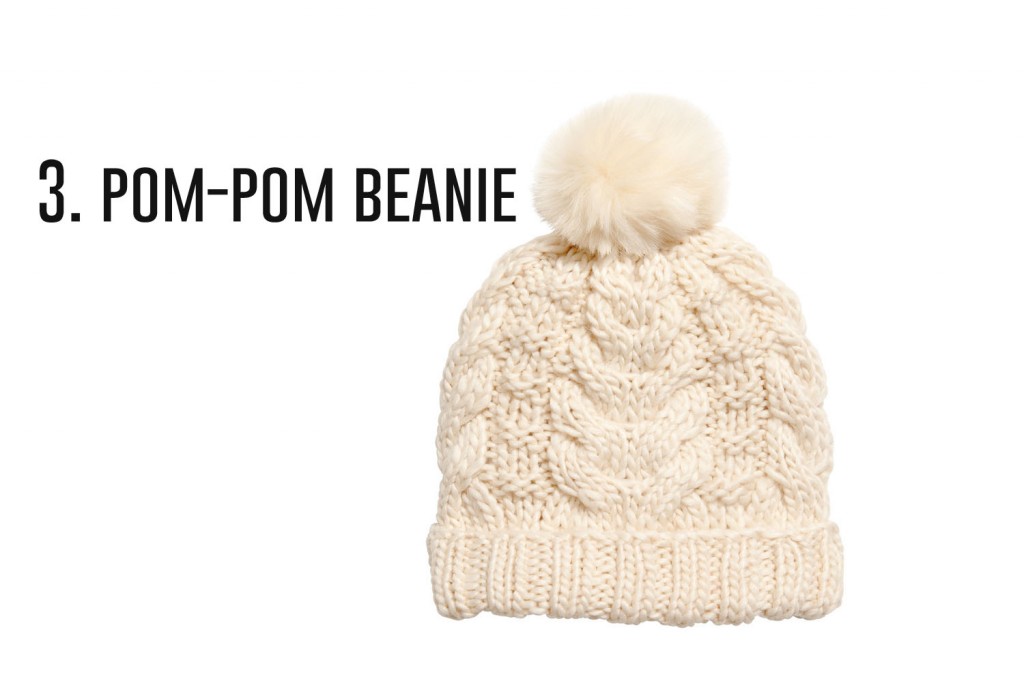3.pompom beanie