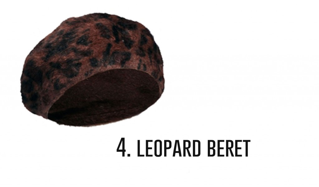 4. leopard beret