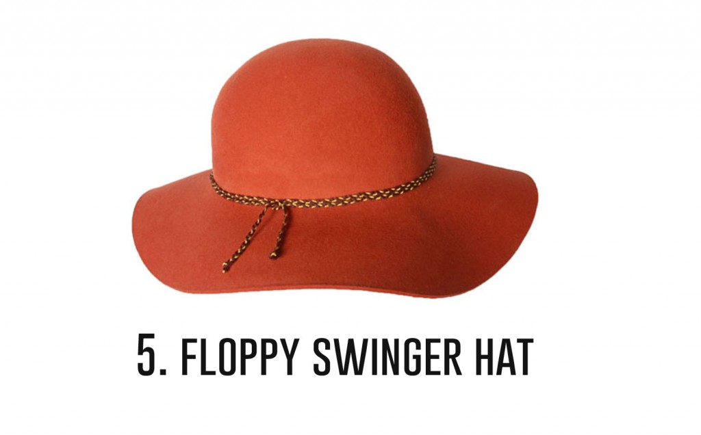 5.floppy swinger hat