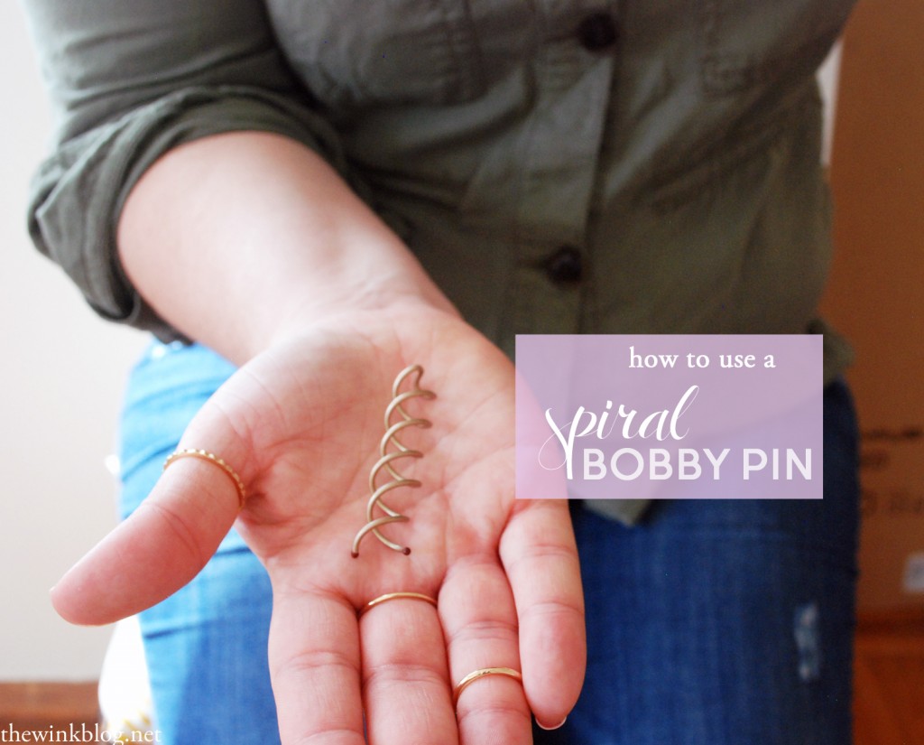 how to use a spiral bobby pin
