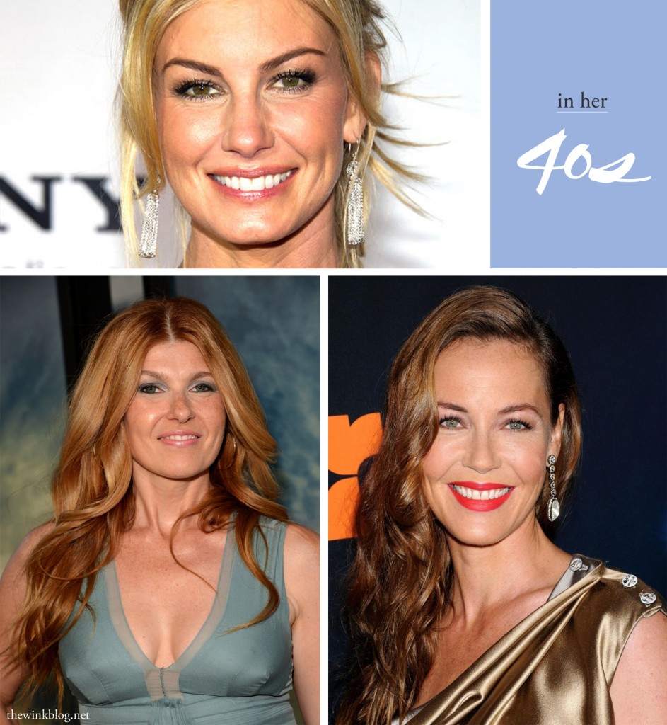 in her 40s